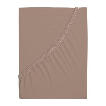 Cearceaf maro cu elastic 140x200 cm – B.E.S.
