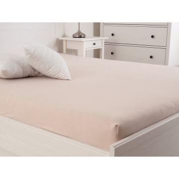 Cearceaf maro deschis cu elastic 160x200 cm – B.E.S.