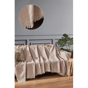 Cuvertura de pat, Milano - Beige, Viaden, Bumbac