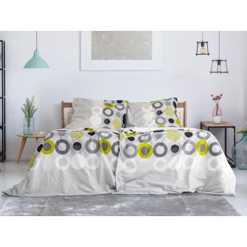 Lenjerie de pat gri deschis din țesătură crep pentru pat de o persoană 140x200 cm Top Class – B.E.S.