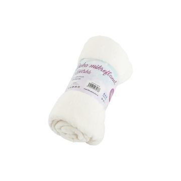 Pătură pentru copii albă din micropluș 110x140 cm Exclusive – B.E.S.