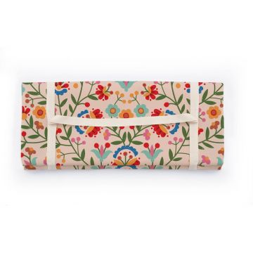 Pătură pentru picnic 140x170 cm Mexican Flowers – Folkifreckles