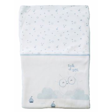 Paturica din bumbac 85 x 90 cm Nichiduta Sail Blue