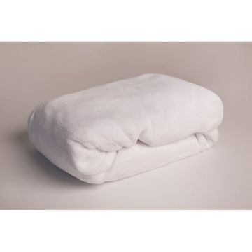 Cearceaf alb din micropluș cu elastic 90x200 cm – Jerry Fabrics