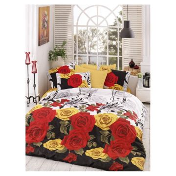 Lenjerie de pat din bumbac pentru pat de o persoană 140x200 cm Bionca Perla – Mijolnir