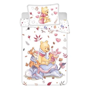 Lenjerie de pat pentru copii din bumbac pentru pătuț 100x135 cm Winnie the Pooh – Jerry Fabrics