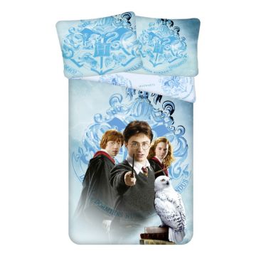 Lenjerie de pat pentru copii din microfibră pentru pat de o persoană 140x200 cm Harry Potter – Jerry Fabrics