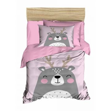 Lenjerie de pat pentru copii din satin pentru pătuț cu cearceaf inclus 100x150 cm – Mijolnir