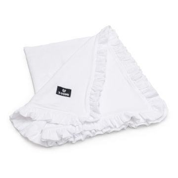 Pătură pentru copii albă din muselină 80x100 cm – T-TOMI