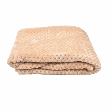 Paturica pentru copii baby fleece crem 90x110 cm