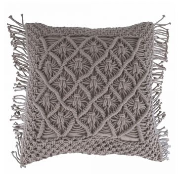 Pernă decorativă din material textil 45x45 cm Macrame – VDE Tivoli 1996