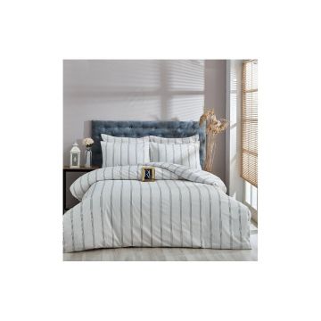 Lenjerie de pat crem din bumbac pentru pat dublu-extinsă 200x220 cm – Mila Home