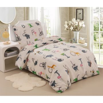 Lenjerie de pat pentru copii din micropluș pentru pat de o persoană 140x200 cm – My House