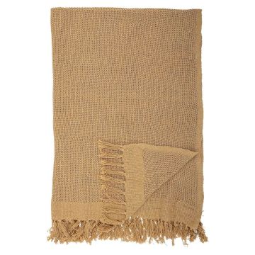 Pled din bumbac Bloomingville Mustard