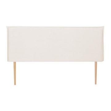 Tăblie de pat bej tapițată 145x100 cm Edmond – Really Nice Things
