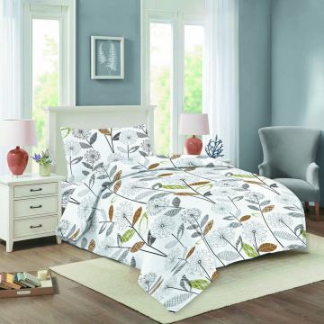 Lenjerie de pat din bumbac pentru pat de o persoană 140x200 cm Nela – Cotton House