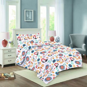 Lenjerie de pat din bumbac pentru pat de o persoană 140x200 cm Nela – Cotton House