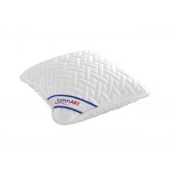 Perna 60x60cm Somnart, Hygiena, hipoalergenica, bilute Superball, 100% fibra poliester