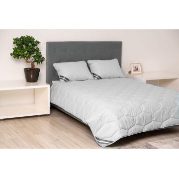 Pilota bumbac Somnart Bella 150x200cm, umplutura 200 g/mp, de vara, gri