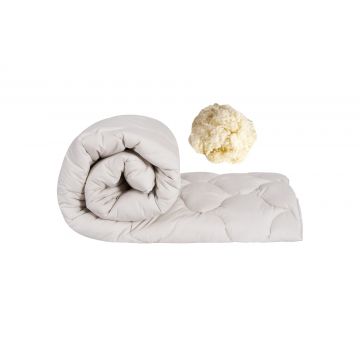 Pilota calduroasa de iarna matlasata Wooltex Benessere Somnart, 180x200 cm, umplutura lana, 600 g/m², tesatura 100% bumbac