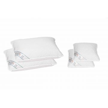 Set 2 perne 50x70 cm si 2 perne 40x40 cm HypoallergenicMed Somnart, microfibra matlasata