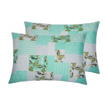 Set 2 perne Green Flowers, 50x70 cm