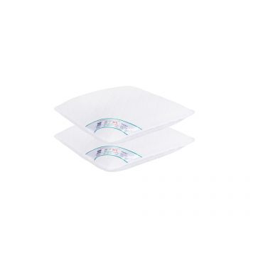 SET 2 Perne Medicinale Hipoalergenice Somnart 40x40cm, HypoallergenicMed, 100% fibra poliester, lavabile la 95 de grade, fermitate medie spre tare