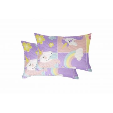 Set 2 perne Somnart Unicorn, 50x70 cm, microfibra