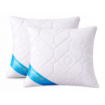 SET 2 Perne Somnomed Antimicrobiene lavabile la 95°C - 70 x 70 cm, vidat