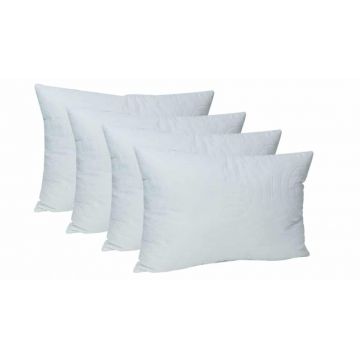 Set 4 perne Confort Somnart, 50x70 cm, moi, joase, matlasate, lavabile la masina de spalat la 60 de grade