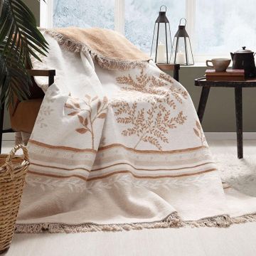 180×220 cm Patura Bumbac Organic, Tesatura Groasa, Crem, OZDBO8021 180×220 cm Patura Bumbac Organic, Tesatura Groasa, Crem, OZDBO8021