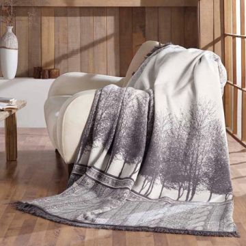 180×220 cm Patura Bumbac Organic, Tesatura Groasa, Gri, OZDBO8017 180×220 cm Patura Bumbac Organic, Tesatura Groasa, Gri, OZDBO8017