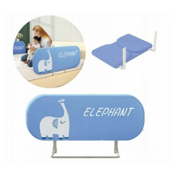Bariera pat pliabila portabila cu inaltime reglabila Smart Elephant 120 cm