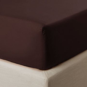 Cearceaf de pat cu elastic Descamps Sublime 140x200cm chocolat