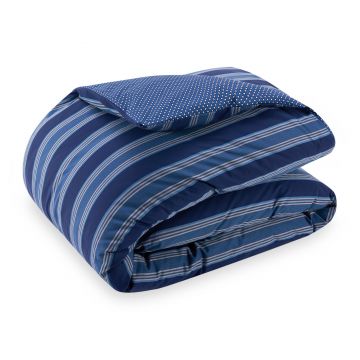 Cearceaf pentru pilota Tommy Hilfiger Denimwear Stripes 240x220cm Blue