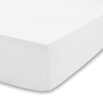 Cearceaf alb din amestec de tencel cu elastic 135x190 cm – Bianca