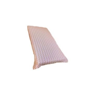 Deseda - Cearsaf cu elastic roata cu imprimeu Zig-zag pe bej