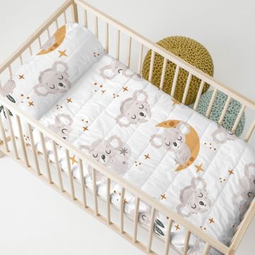 Cuvertură pentru copii matlasată din bumbac 100x130 cm Baby koala – Moshi Moshi
