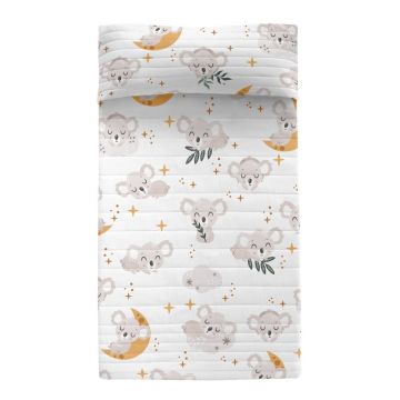Cuvertură pentru copii matlasată din bumbac 180x260 cm Baby koala – Moshi Moshi