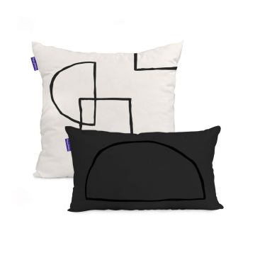 Fețe de pernă 2 buc. 50x50 cm Serenity – Blanc