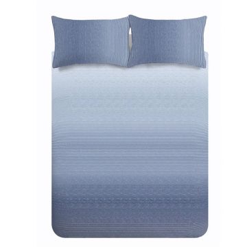 Lenjerie de pat albastră pentru pat de o persoană 135x200 cm – Catherine Lansfield