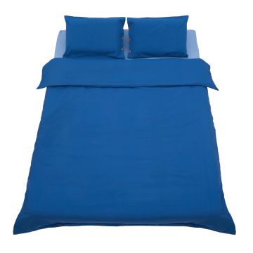 Lenjerie de pat dubla Heinner Home, 200x220 cm, bumbac, albastru