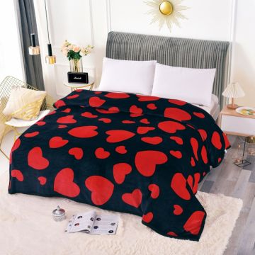 Patura Cocolino 200x230cm - Love Red Hearts