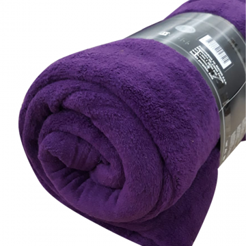 Patura pufoasa Coral Fleece, poliester, violet, 150 x 200 cm