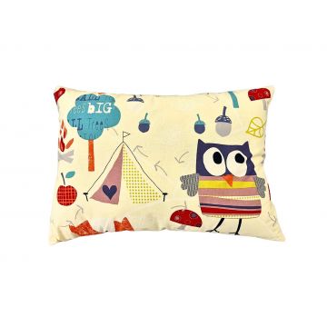 Perna SomnART Bufnita, 50x70 cm, bumbac