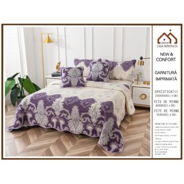 Set Cuvertura 5 Piese - Purple Royal