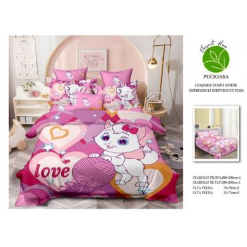 Lenjerie De Pat Finet Premium - Hello Kitty Love