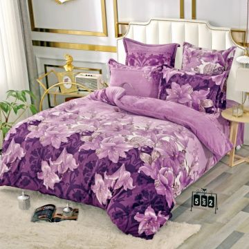 Set Lenjerie De Pat Cocolino 6 Piese Pat 2 Persoane - Purple