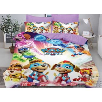 Lenjerie Pat Dublu, Bumbac Finet, 6 piese, MODEL IDENTIC CU POZA - Paw Patrol