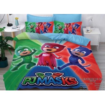 Lenjerie Pat Dublu, Bumbac Finet, 6 piese, MODEL IDENTIC CU POZA - Pj Masks